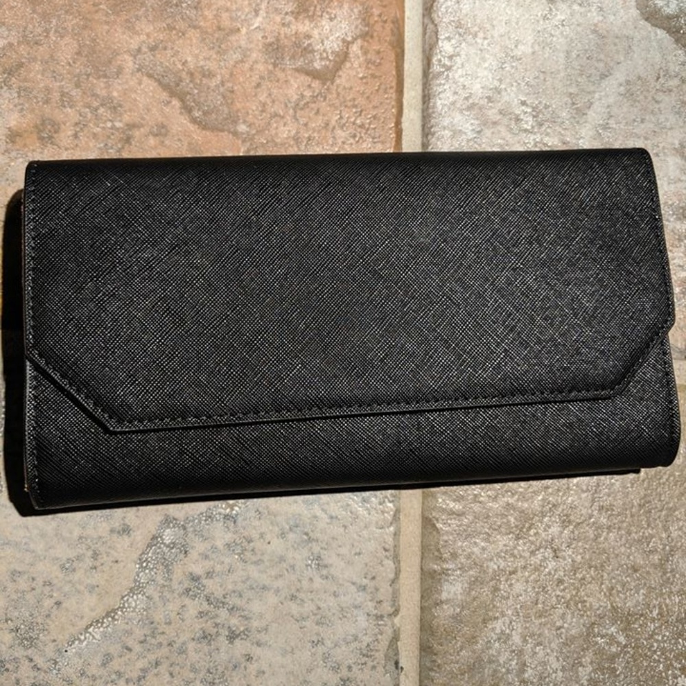 Saffiano Leather Wallet Crossbody